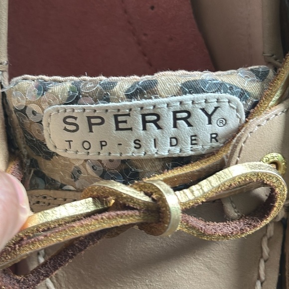 Sperry Top Sider leopard print wedges Sz 10M - Picture 3 of 8